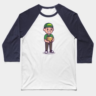 Courier Shipping Package Cartoon Baseball T-Shirt